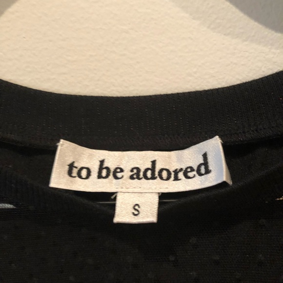 To Be Adored little black dress or long top - Picture 3 of 4